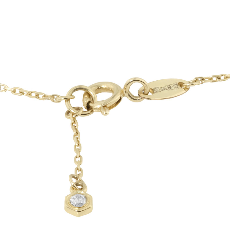 Колье из лимонного золота c бриллиантами и перламутром