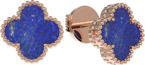 Серьги из золота c лазуритом