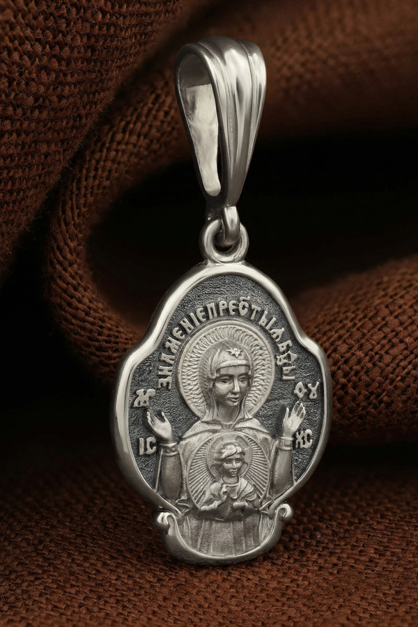 Образок из белого золота