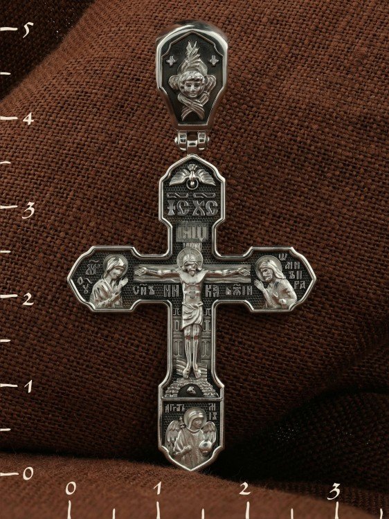 Крест из белого золота