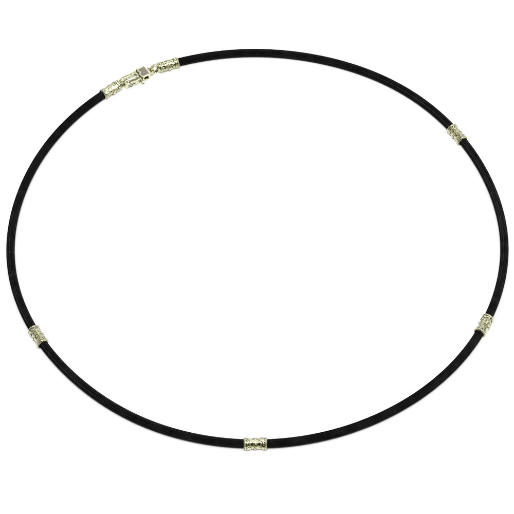 Шнурок шёлковый из зелёного золота c шёлковым шнурком