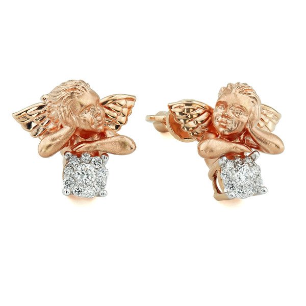 Серьги из золота c бриллиантами