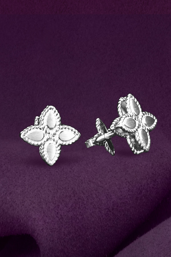 Серьги из белого золота