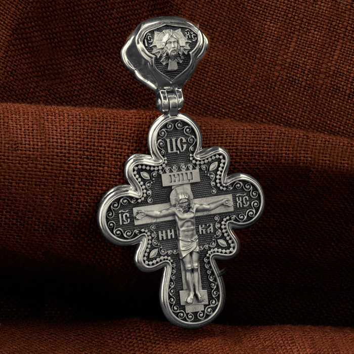 Крест из белого золота