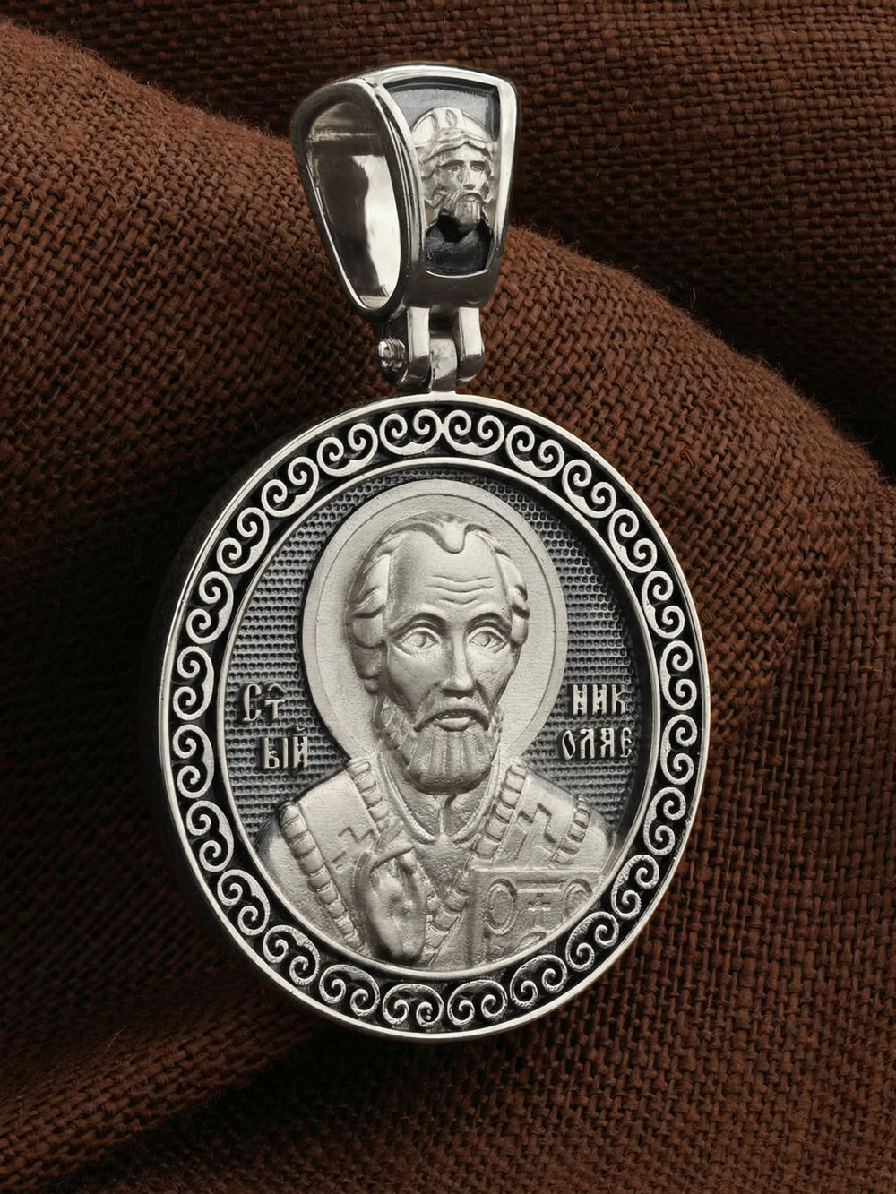 Образок из белого золота