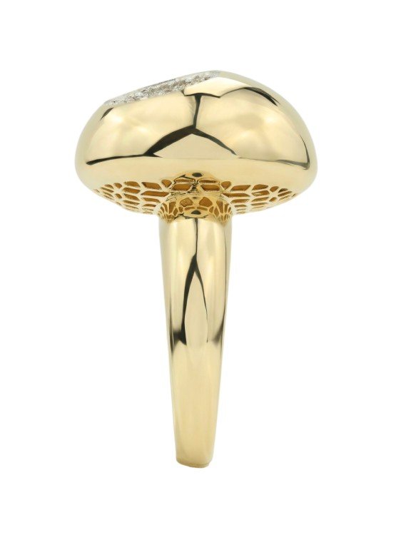 Кольцо из лимонного золота c бриллиантами