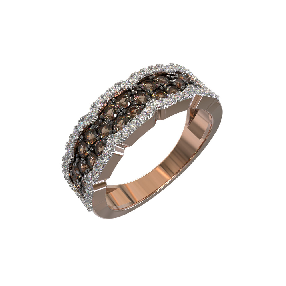 Кольцо из золота c бриллиантами