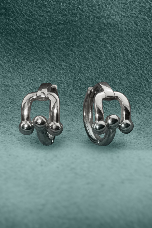 Серьги из белого золота