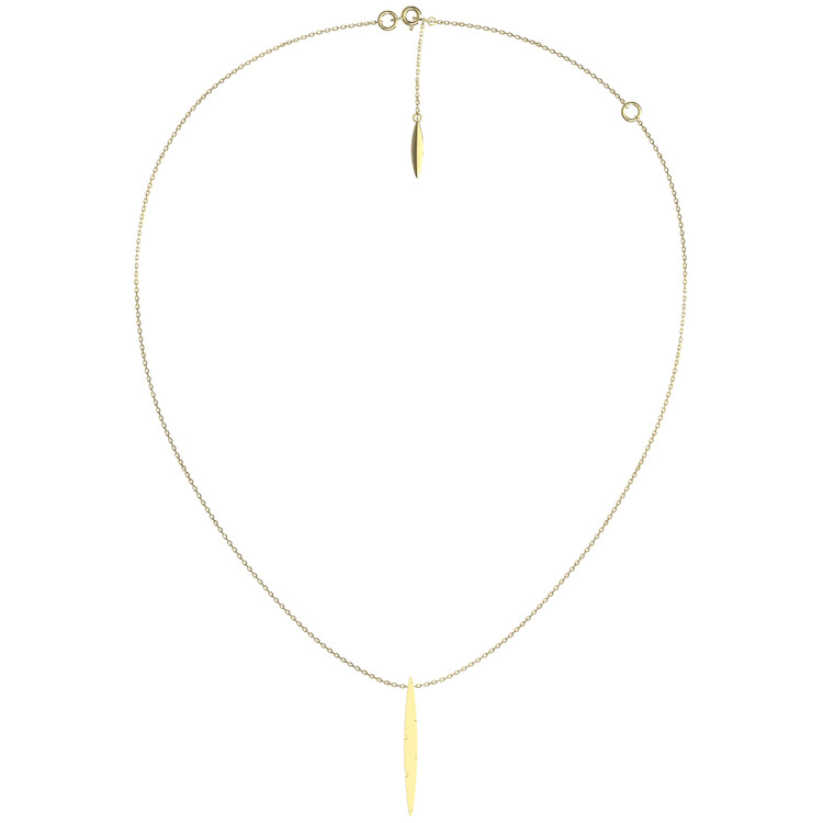 Колье из лимонного золота c бриллиантами