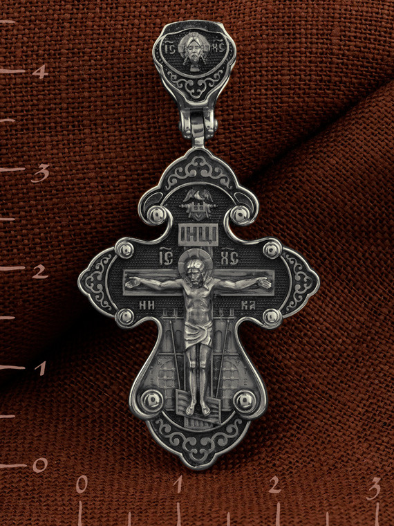 Крест из белого золота