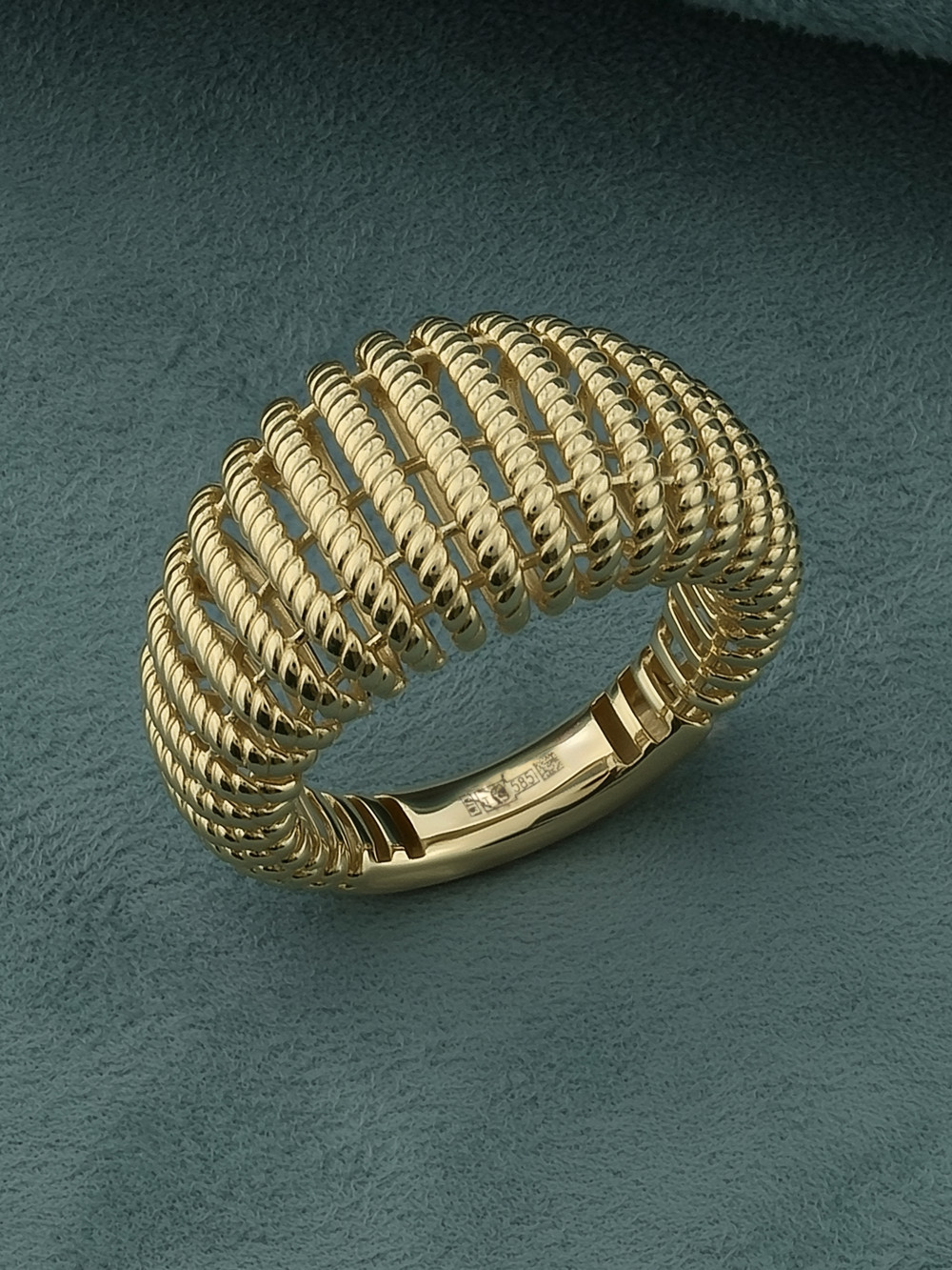 Кольцо из лимонного золота