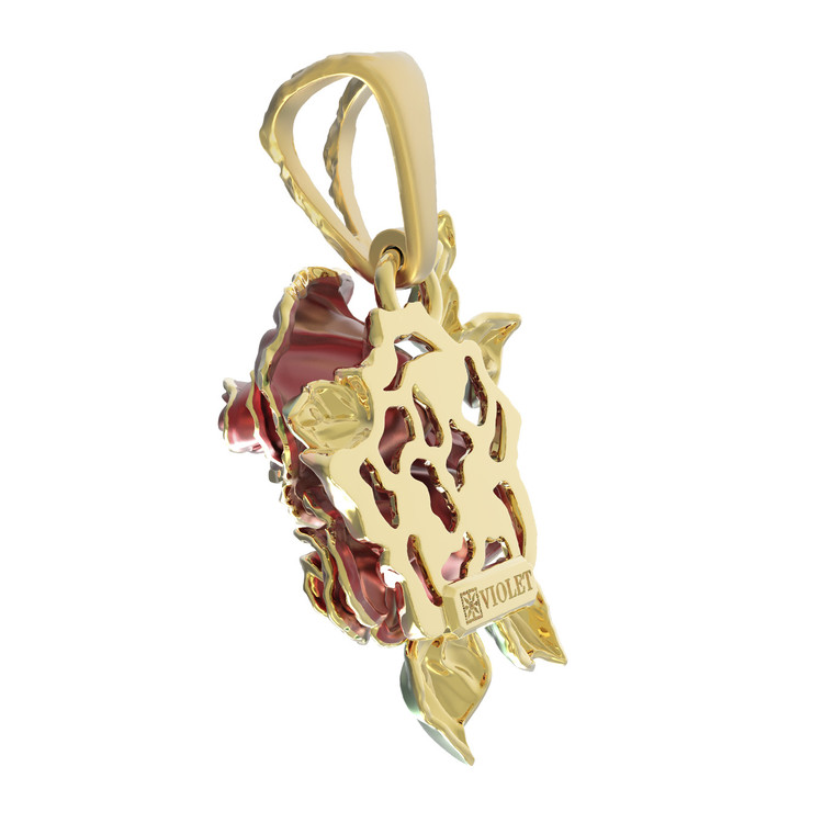 Подвеска из лимонного золота