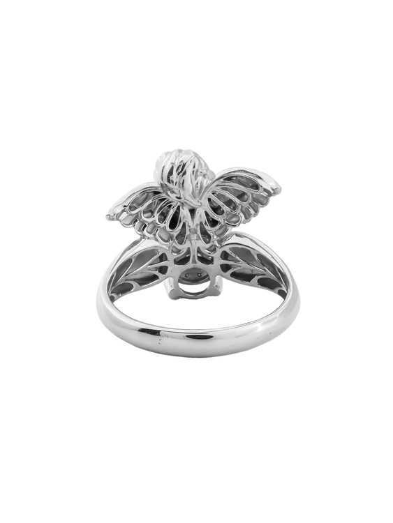 Кольцо из белого золота c бриллиантами