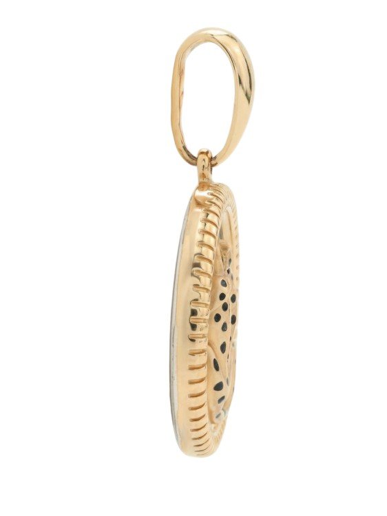 Подвеска из золота c эмаль