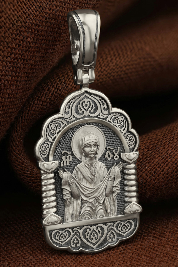 Образок из белого золота