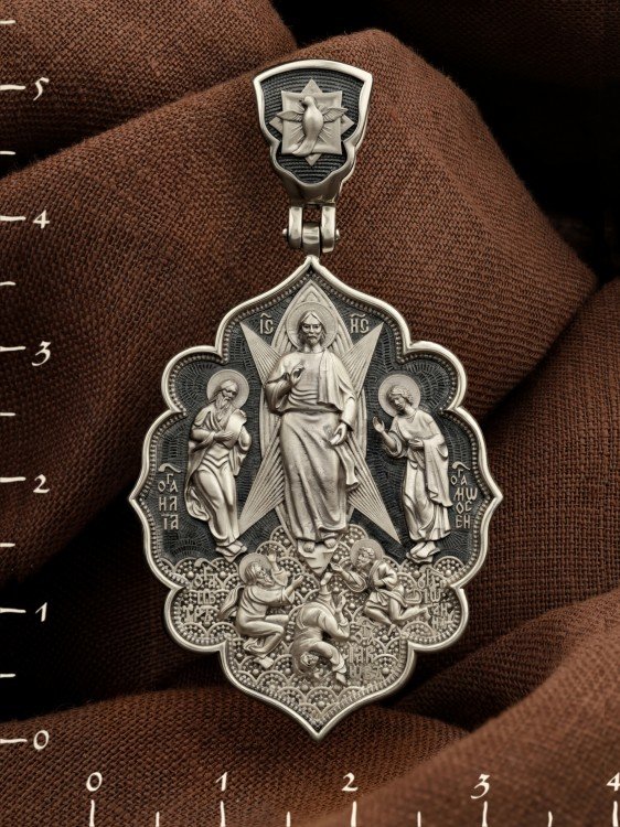 Образок из белого золота