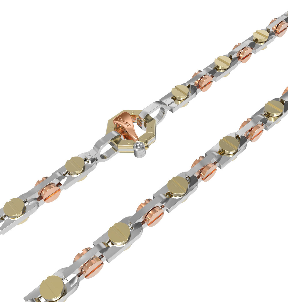 Цепь из белого золота