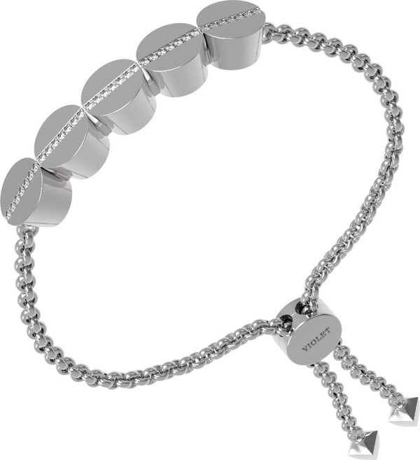 Браслет из белого золота c бриллиантами