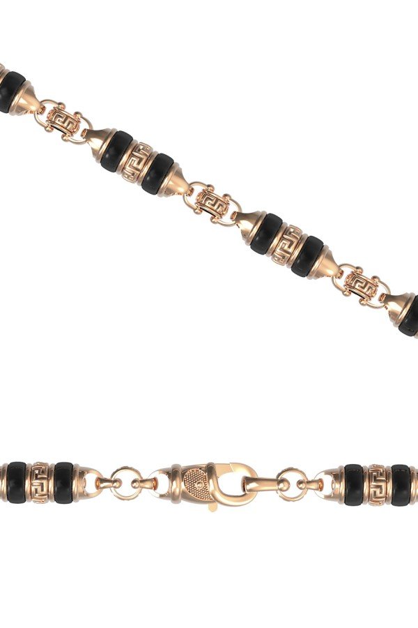 Цепь из золота c ониксом