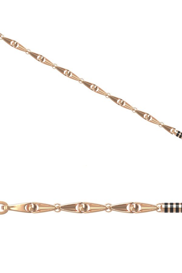 Цепь из золота c эмаль