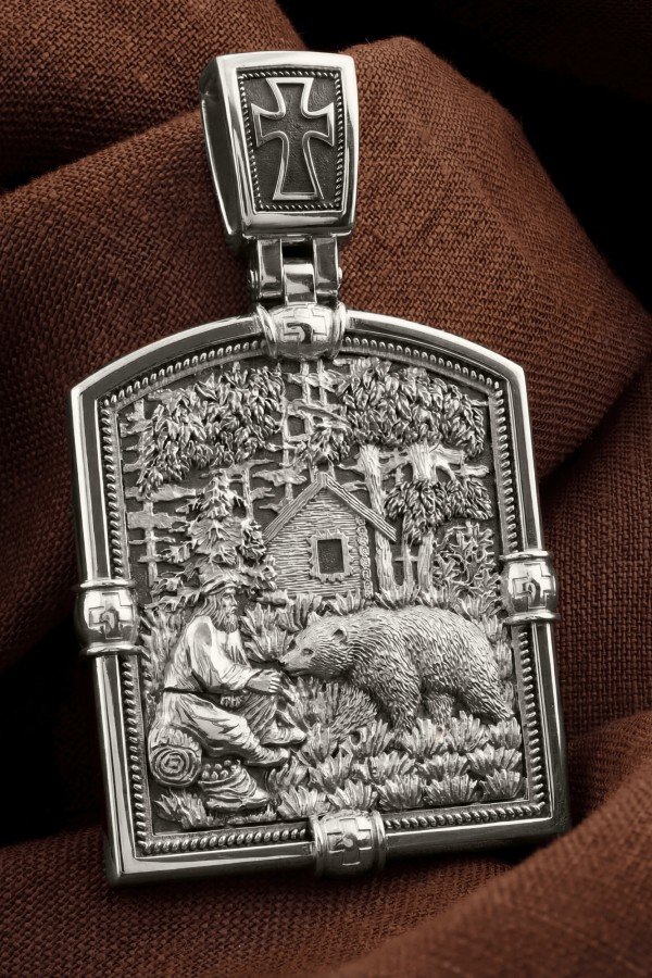 Образок из белого золота