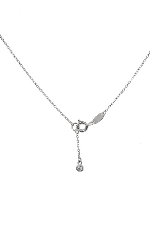 Колье из белого золота c бриллиантами и ониксом