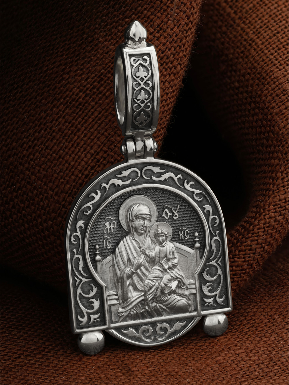 Образок из белого золота