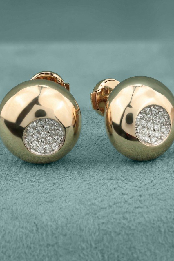 Серьги из золота c бриллиантами