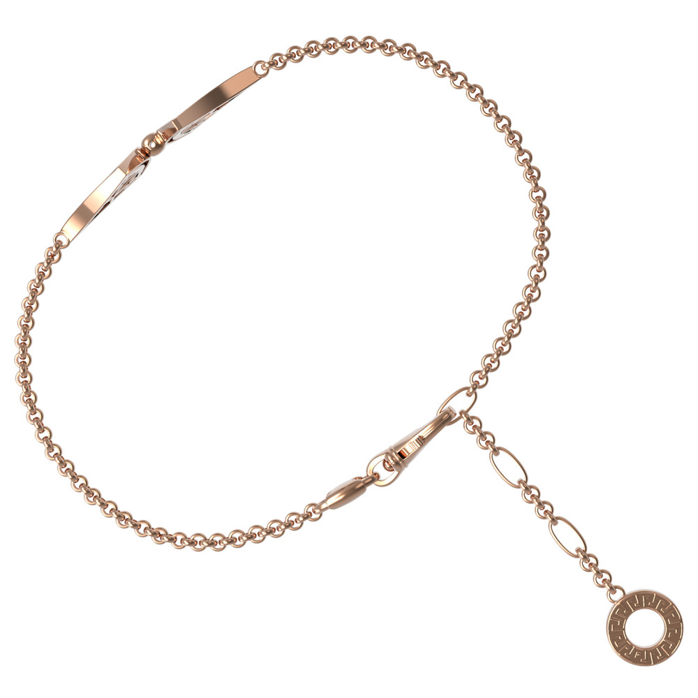 Браслет из золота c ониксом и перламутром