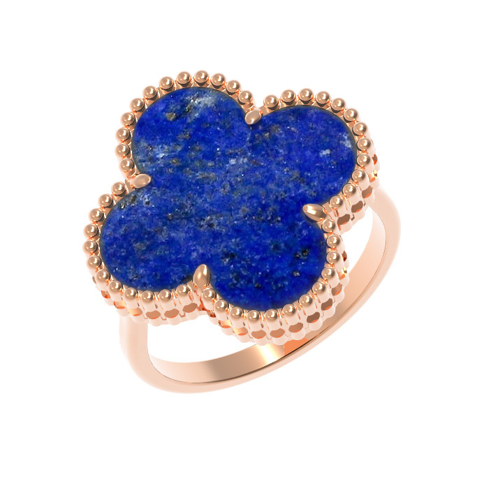 Кольцо из золота c лазуритом