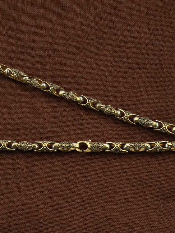 Цепь из лимонного золота