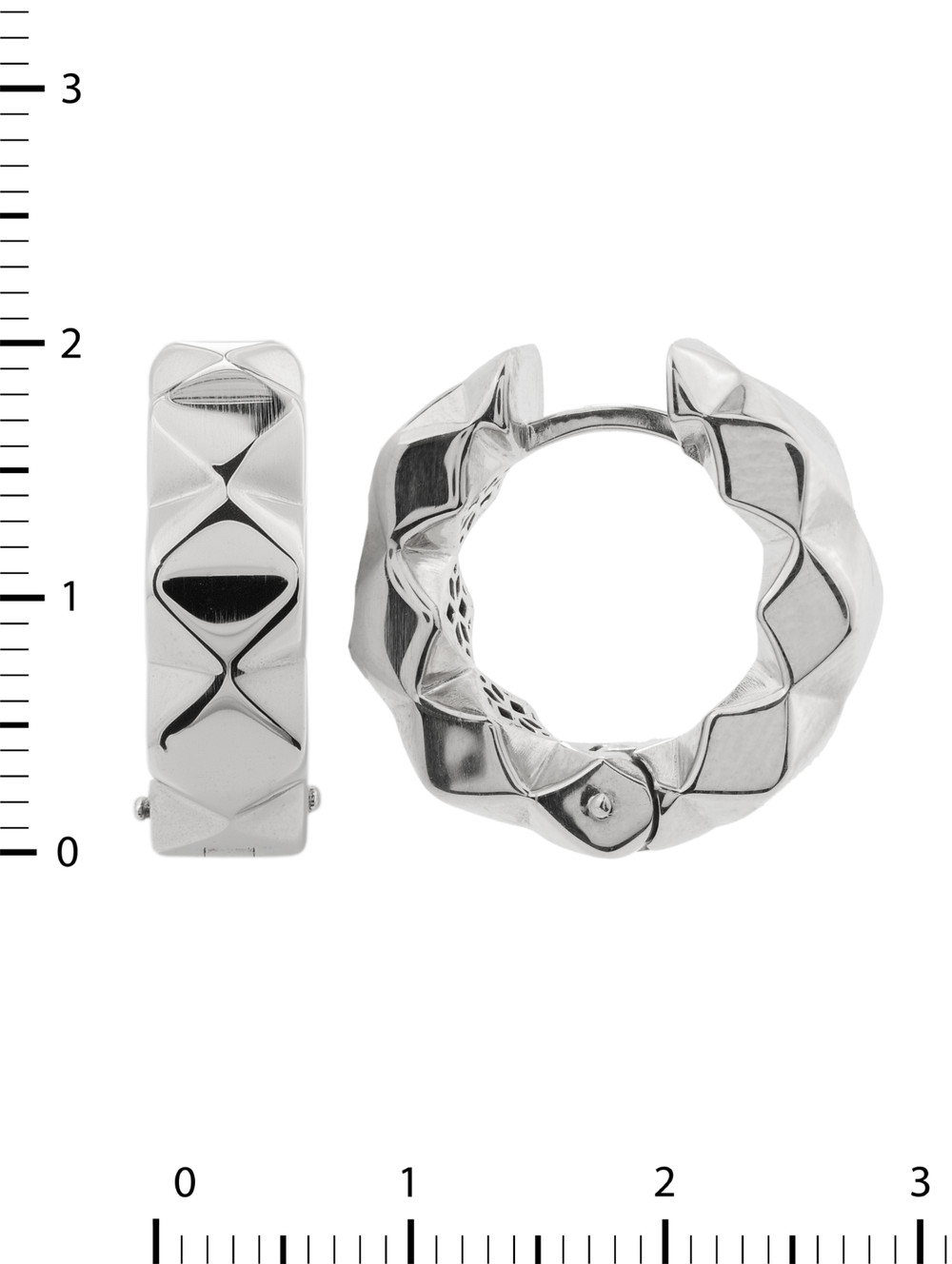 Серьги из белого золота