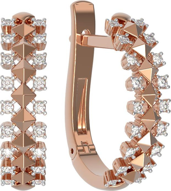 Серьги из золота c бриллиантами