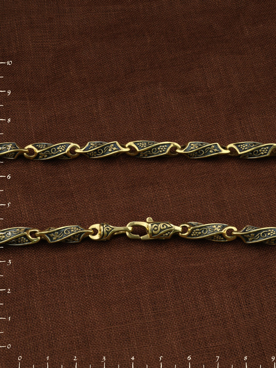 Цепь из лимонного золота