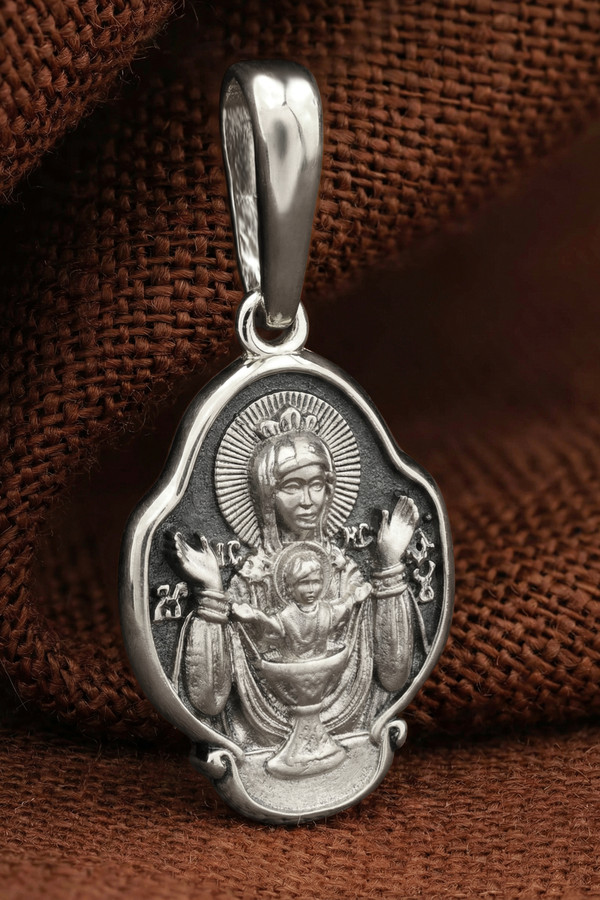 Образок из белого золота