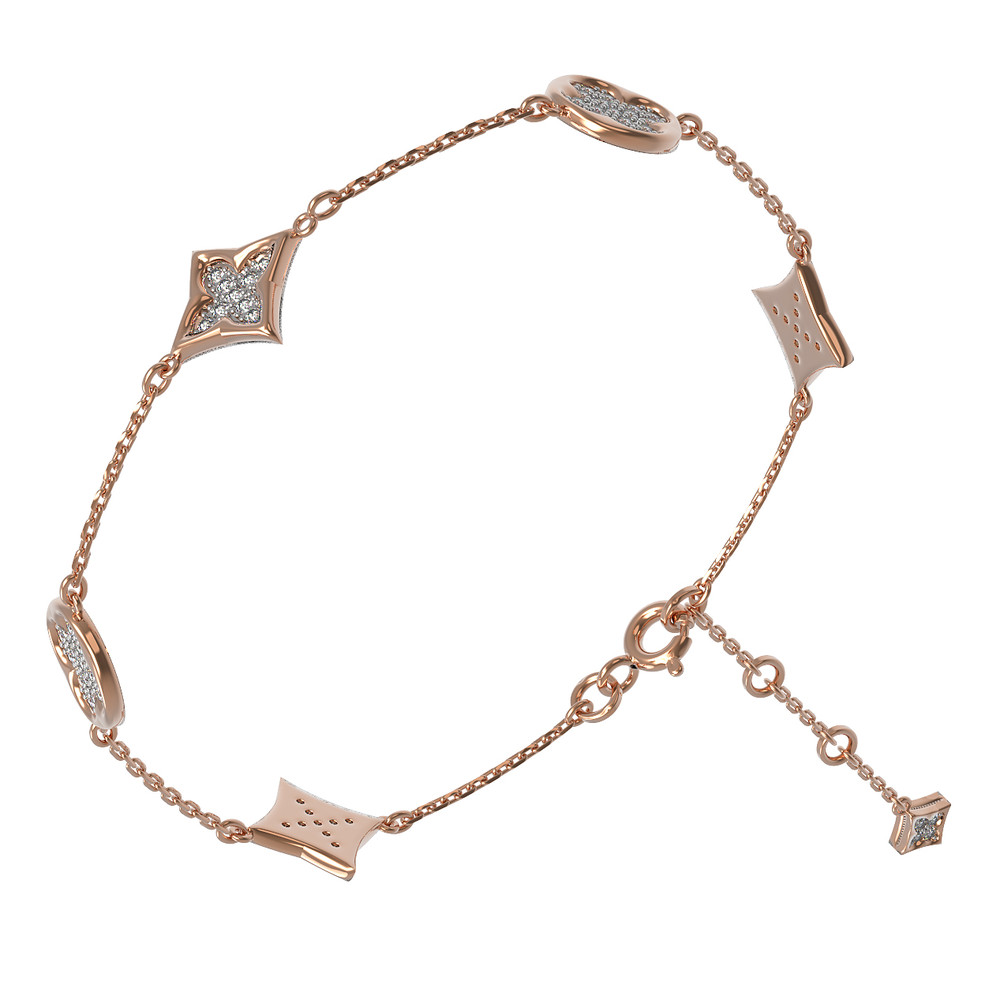 Браслет из золота c бриллиантами