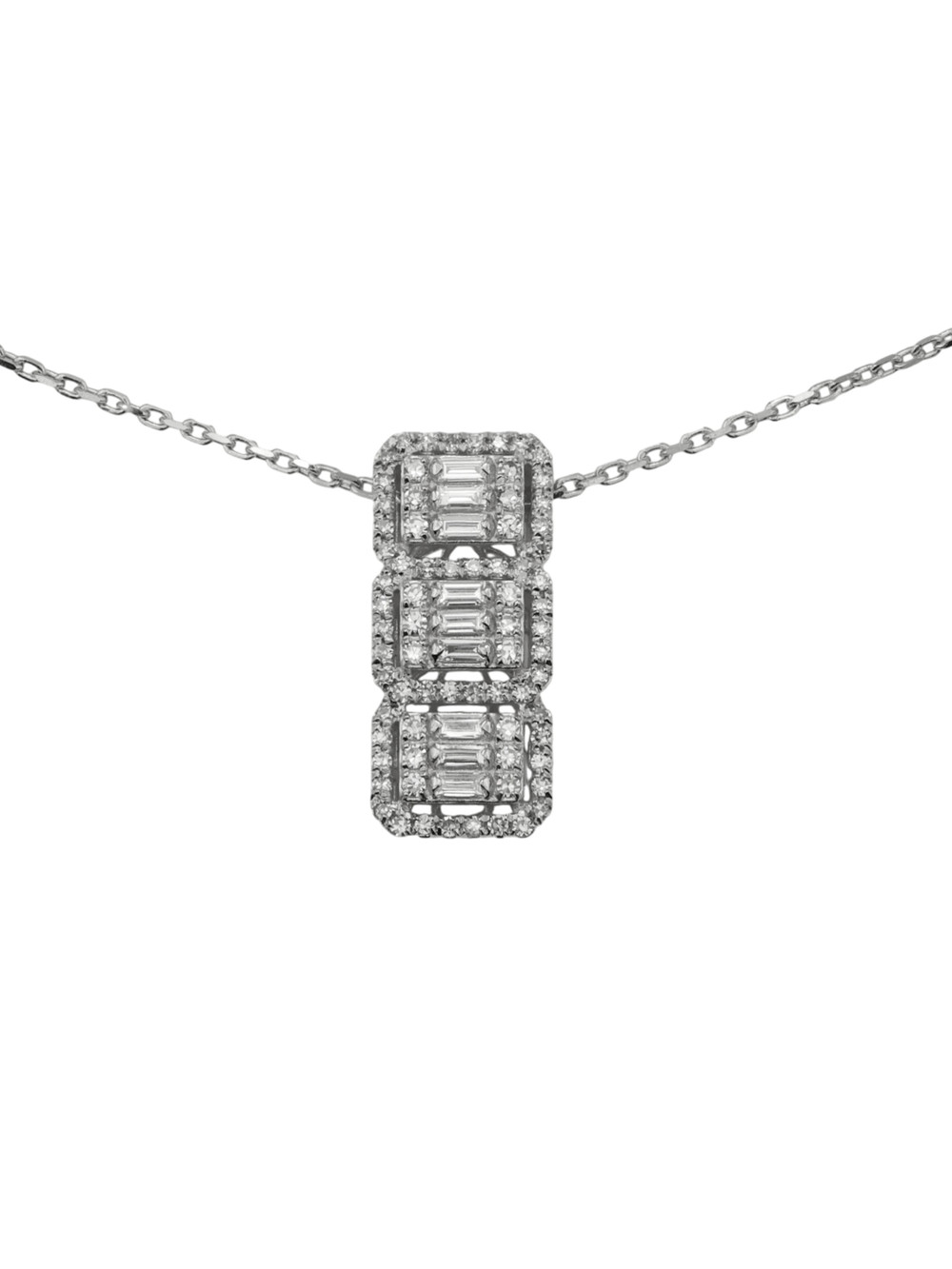 Колье из белого золота c бриллиантами