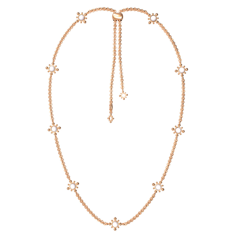 Колье из золота c агатом