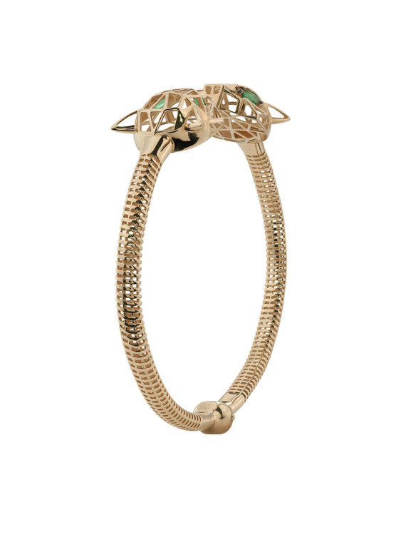 Браслет из золота c изумрудом