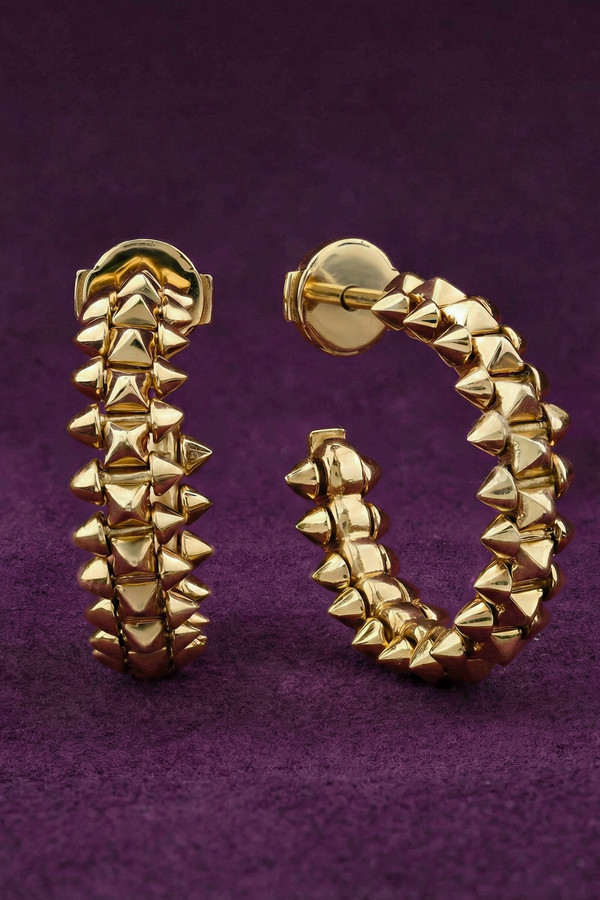 Серьги из лимонного золота