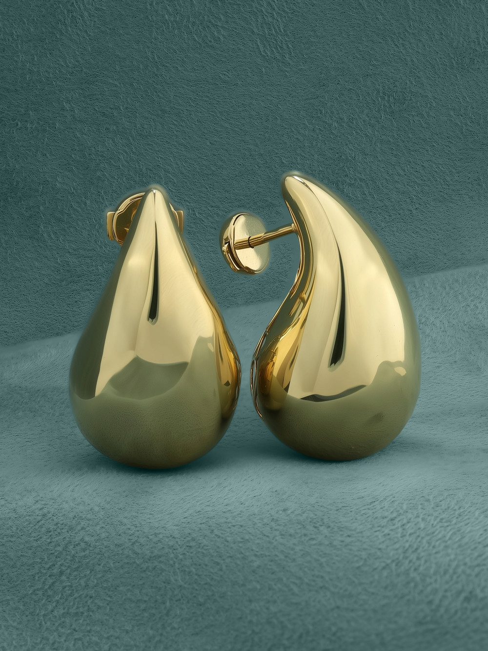 Серьги из лимонного золота