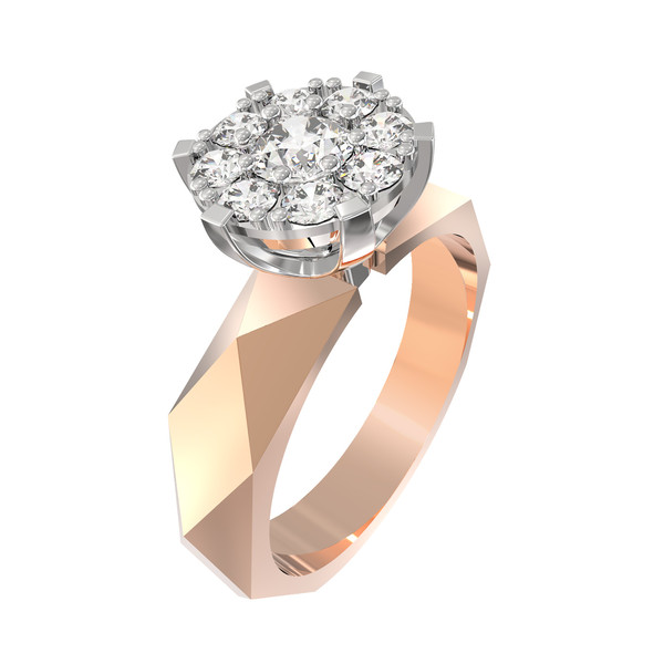 Кольцо из золота c бриллиантами