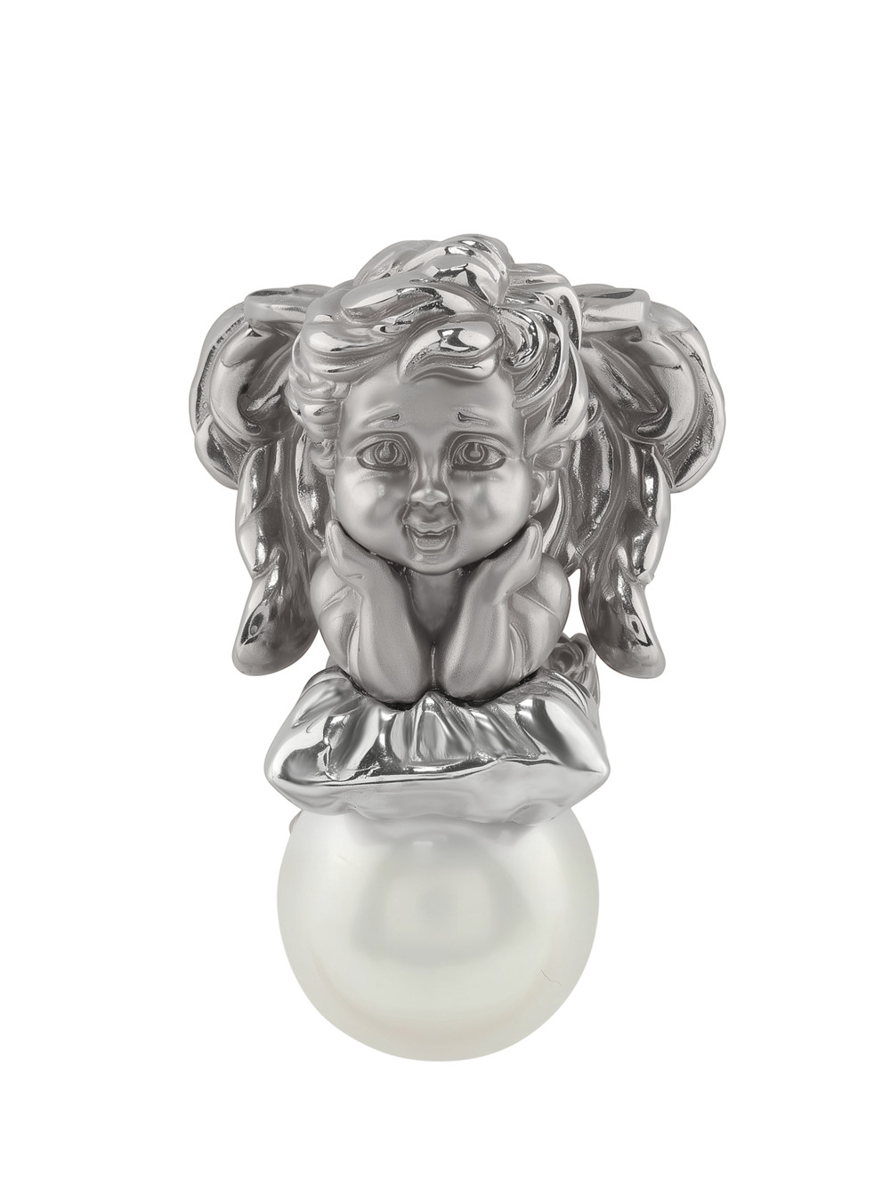 Подвеска из белого золота c жемчугом