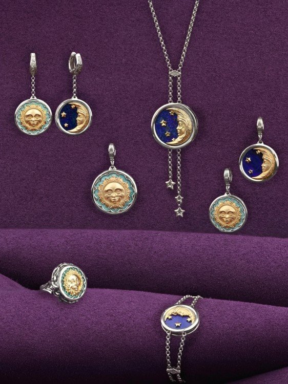 Подвеска из белого золота c бирюзой