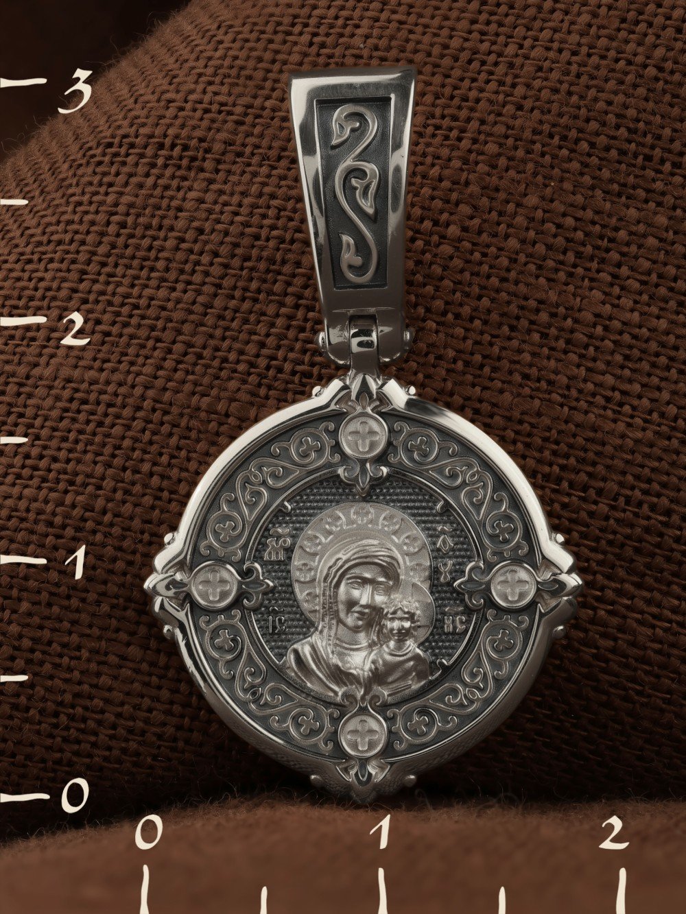 Образок из белого золота