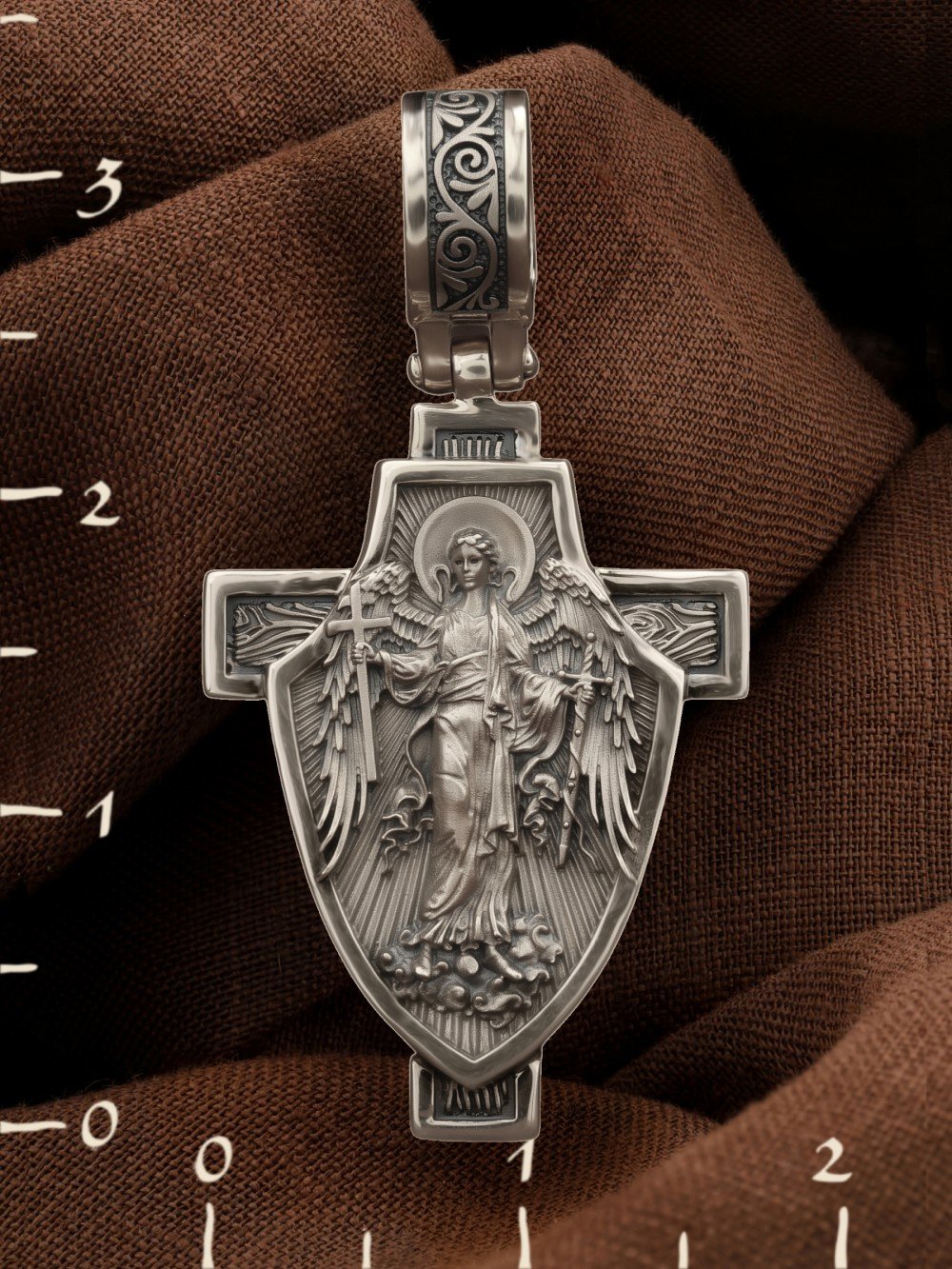 Крест из белого золота