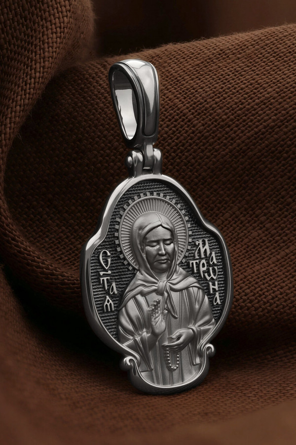 Образок из белого золота