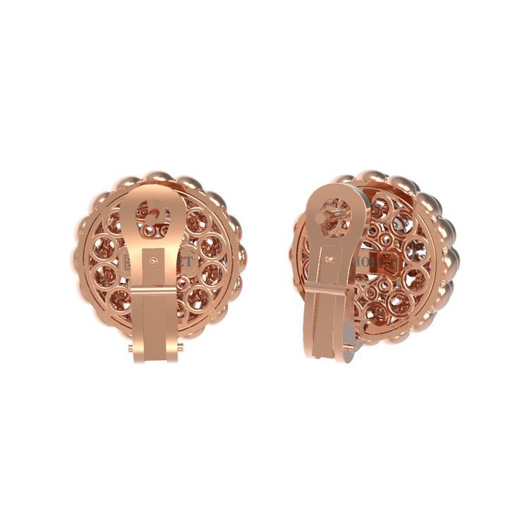 Серьги из золота c бриллиантами