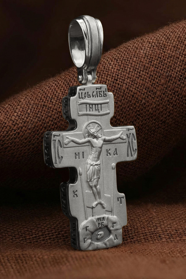 Крест из белого золота