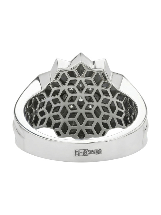 Кольцо из белого золота c бриллиантами